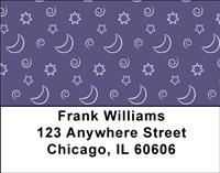 Crescent Moon Address Labels
