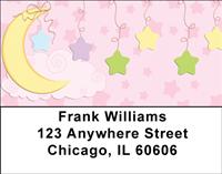 Hanging Moon and Stars Address Labels