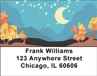 Night Abstract Landsacpe Address Labels