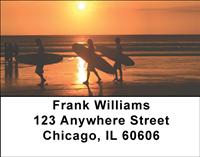 Sunset Surfing Address Labels