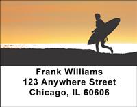 Sunset Surfing Address Labels