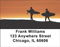Sunset Surfing Address Labels