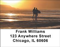 Sunset Surfing Address Labels