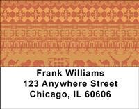 African Motif Address Labels