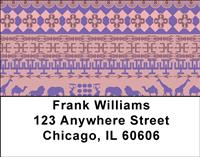 African Motif Address Labels