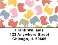 Elephant Patterns Address Labels