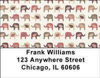 Elephant Patterns Address Labels