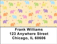 Elephant Patterns Address Labels