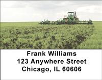 Big Green Tractors Address Labels