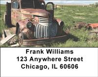 Old Farm Trucks Address Labels