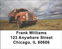 Old Farm Trucks Address Labels