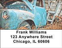 Old Farm Trucks Address Labels