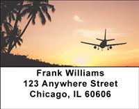 Airplane At Sunset Address Labels