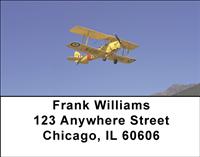 Tiger Moth Airplane Address Labels