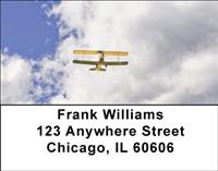 Tiger Moth Airplane Address Labels
