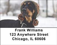 Trendy Doberman Address Labels