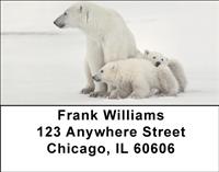 Mama Bear and Cubs Address Labels