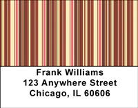 Retro Stripes Address Labels