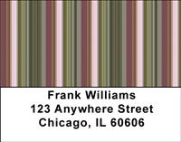 Retro Stripes Address Labels