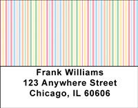 Pastel Stripes Address Labels