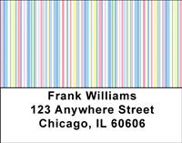 Pastel Stripes Address Labels