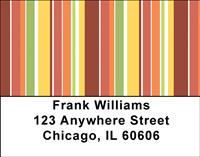 Autumn Stripes Address Labels