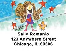 Girlie Girls by Amy S. Petrik Address Labels