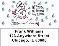 Let It Snow Let It Snow Let It Snow! by Amy S Petrik Address Labels