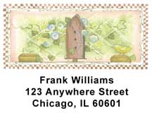 Garden Birdhouses by Lorrie Weber Address Labels