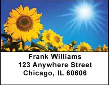 Sunflowers Address Labels