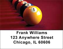 Rack em up Billiards Address Labels