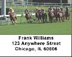 At the Track Horse Racing Address Labels