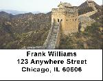 Great Wall of China Address Labels