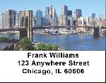 City Skyline Address Labels