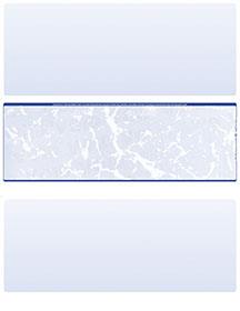 Blue Marble Blank Stock for Computer Voucher Checks Middle Style