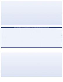 Blue Safety Blank Stock for Computer Voucher Checks Middle Style
