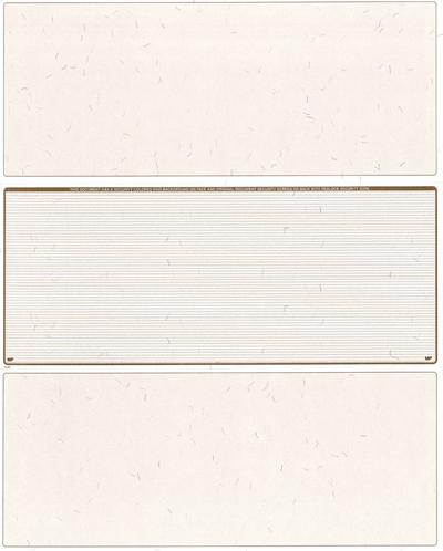 Tan Lines Blank Stock for Computer Voucher Checks Middle Style