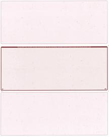 Burgundy Lines Blank Stock for Computer Voucher Checks Middle Style