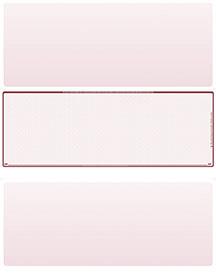 Burgundy Safety Blank Stock for Computer Voucher Checks Middle Style