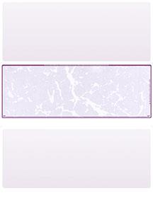 Violet Marble Blank Stock for Computer Voucher Checks Middle Style