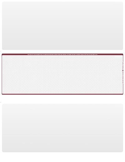 Wallstreet Blank Stock for Computer Voucher Checks Middle Style