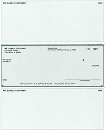 Green Lines Laser Business One Per Page Voucher Checks Middle Style