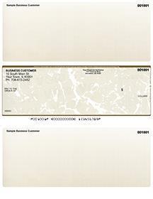 Tan Marble Laser Business One Per Page Voucher Checks Middle Style