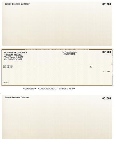 Tan Safety Laser Business One Per Page Voucher Checks Middle Style