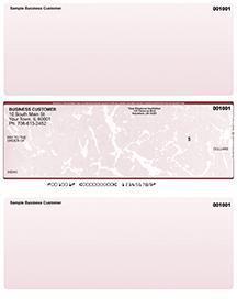 Burgundy Marble Laser Business One Per Page Voucher Checks Middle Style
