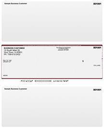Wall Street Laser Business One Per Page Voucher Checks Middle Style