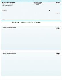 Teal Safety Laser Business One Per Page Voucher Checks Top Style