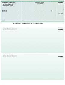 Blue Green Laser Business One Per Page Voucher Checks Top Style