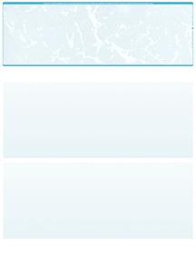 Teal Marble Blank Stock for Computer Voucher Checks Top Style