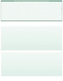 Green Safety Blank Stock for Computer Voucher Checks Top Style